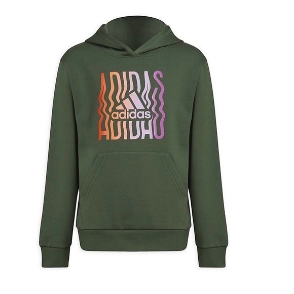 adidas Other - NWT Adidas boys Game On Graphic Hoodie pullover Sweatshirt size Medium 10/12